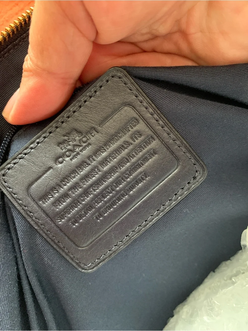 Coach structured croc